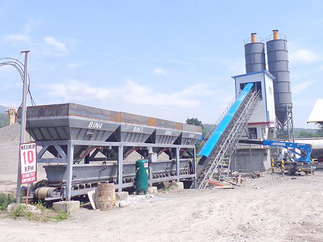 Imagen del caso de la planta mezcladora de hormigón HZS60 de Filipinas